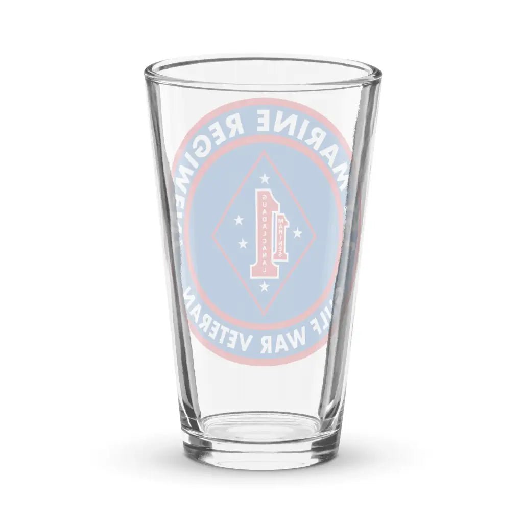 1st Marine Regiment Gulf War Veteran Pint Glass Tactically Acquired   