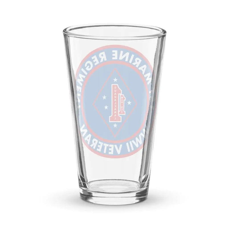1st Marine Regiment WW2 Veteran Pint Glass