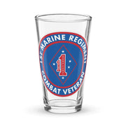 1st Marine Regiment Combat Veteran Pint Glass Tactically Acquired Default Title  