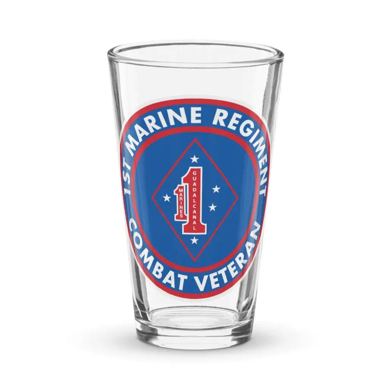 1st Marine Regiment Combat Veteran Pint Glass