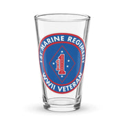 1st Marine Regiment WW2 Veteran Pint Glass Tactically Acquired Default Title  