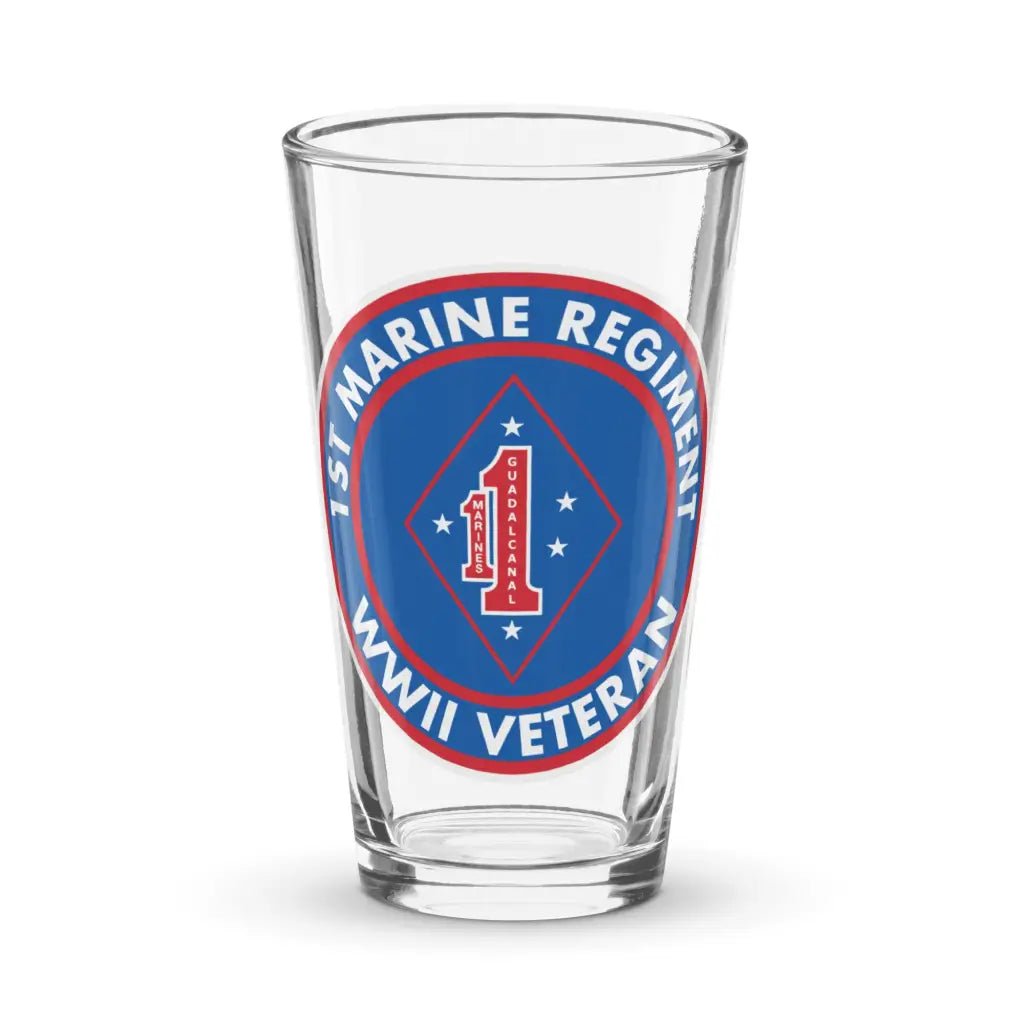 1st Marine Regiment WW2 Veteran Pint Glass Tactically Acquired Default Title  