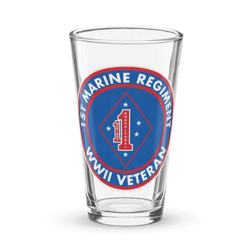 1st Marine Regiment WW2 Veteran Pint Glass Tactically Acquired Default Title  