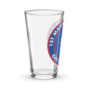 1st Marine Regiment OEF Veteran Pint Glass Tactically Acquired   