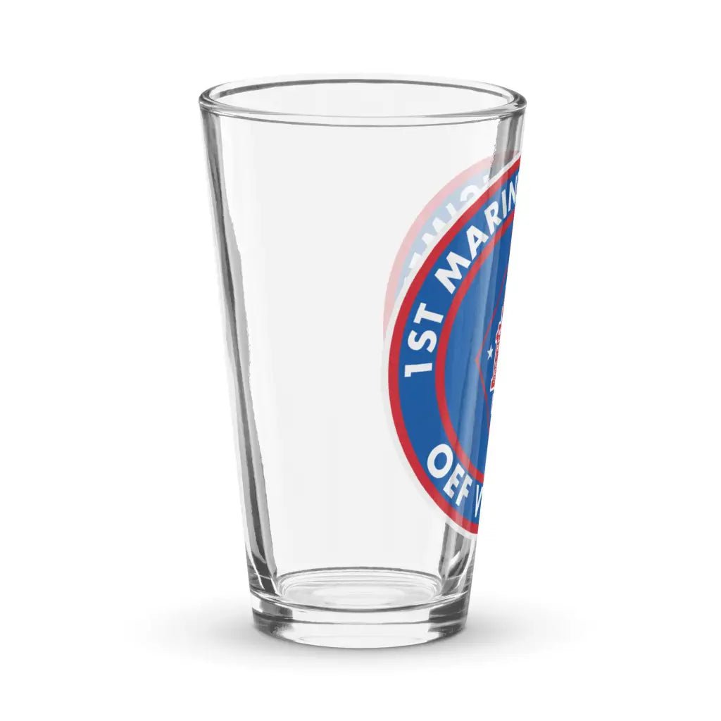 1st Marine Regiment OEF Veteran Pint Glass Tactically Acquired   