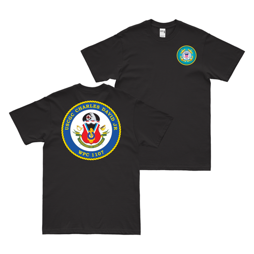 Double-Sided USCGC Charles David (WPC-1107) T-Shirt Tactically Acquired   