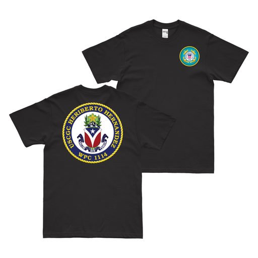 Double-Sided USCGC Heriberto Hernandez (WPC-1114) T-Shirt Tactically Acquired   