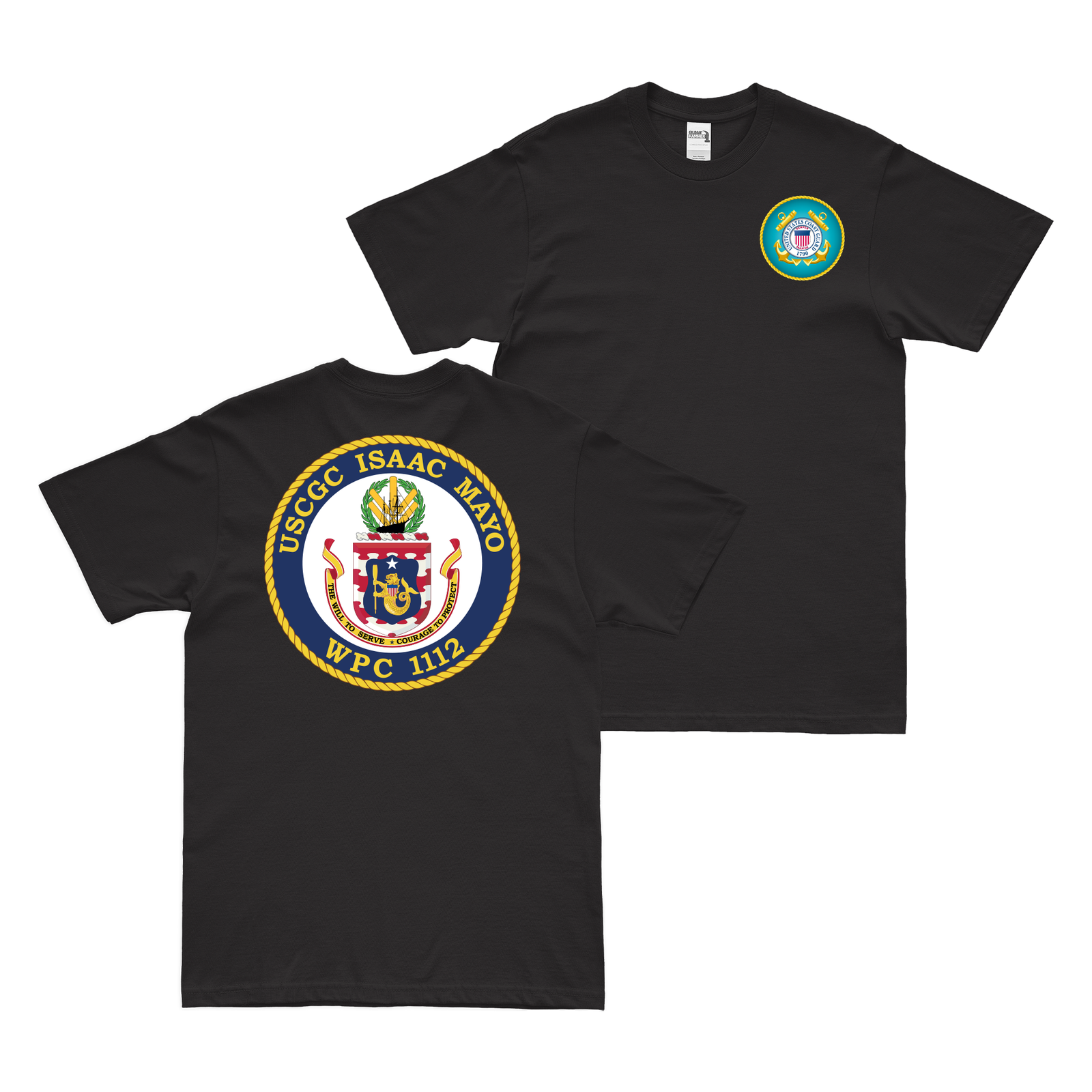 Double-Sided USCGC Isaac Mayo (WPC-1112) T-Shirt Tactically Acquired   