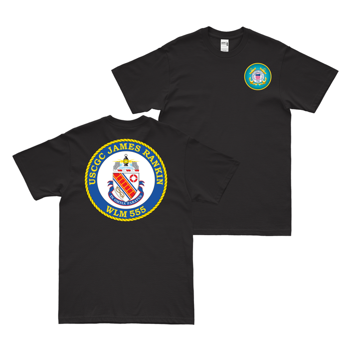 Double-Sided USCGC James Rankin (WLM-555) T-Shirt Tactically Acquired   