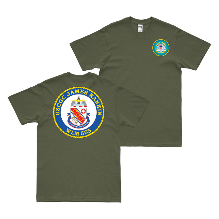Double-Sided USCGC James Rankin (WLM-555) T-Shirt Tactically Acquired   