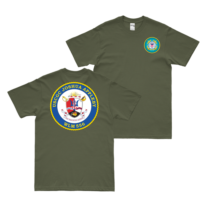 Double-Sided USCGC Joshua Appleby (WLM-556) T-Shirt Tactically Acquired   