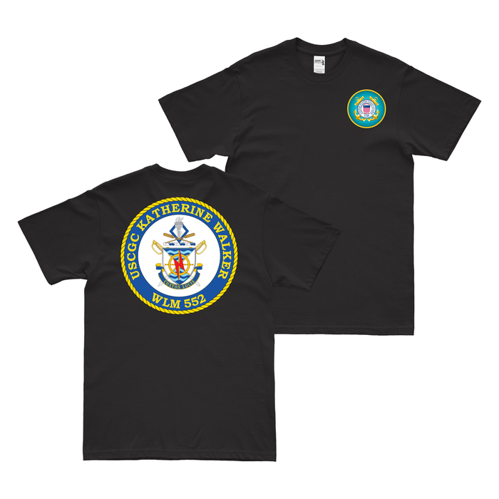 Double-Sided USCGC Katherine Walker (WLM-552) T-Shirt Tactically Acquired   