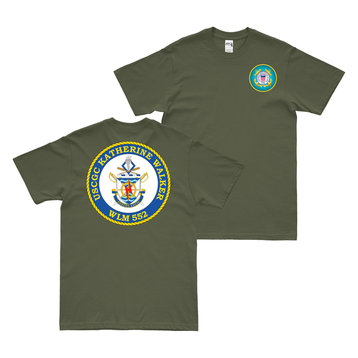 Double-Sided USCGC Katherine Walker (WLM-552) T-Shirt Tactically Acquired   