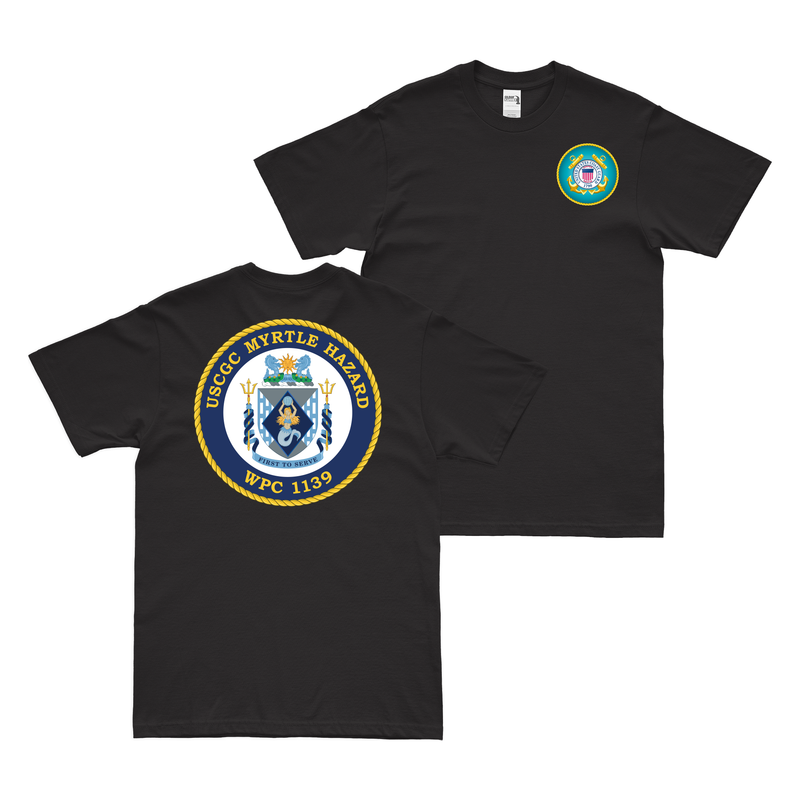 Double-Sided USCGC Myrtle Hazard (WPC-1139) T-Shirt