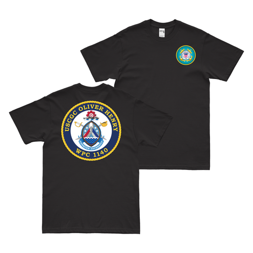 Double-Sided USCGC Oliver Henry (WPC-1140) T-Shirt Tactically Acquired   