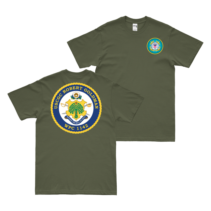 Double-Sided USCGC Robert Goldman (WPC-1142) T-Shirt Tactically Acquired   
