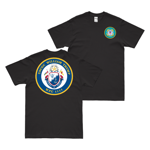 Double-Sided USCGC William Trump (WPC-1111) T-Shirt Tactically Acquired   