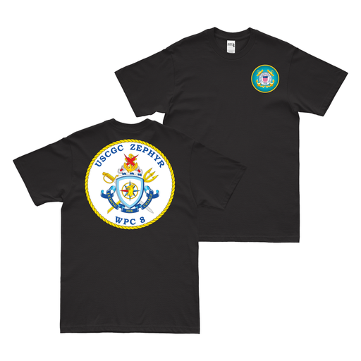 Double-Sided USCGC Zephyr (WPC-8) T-Shirt Tactically Acquired   