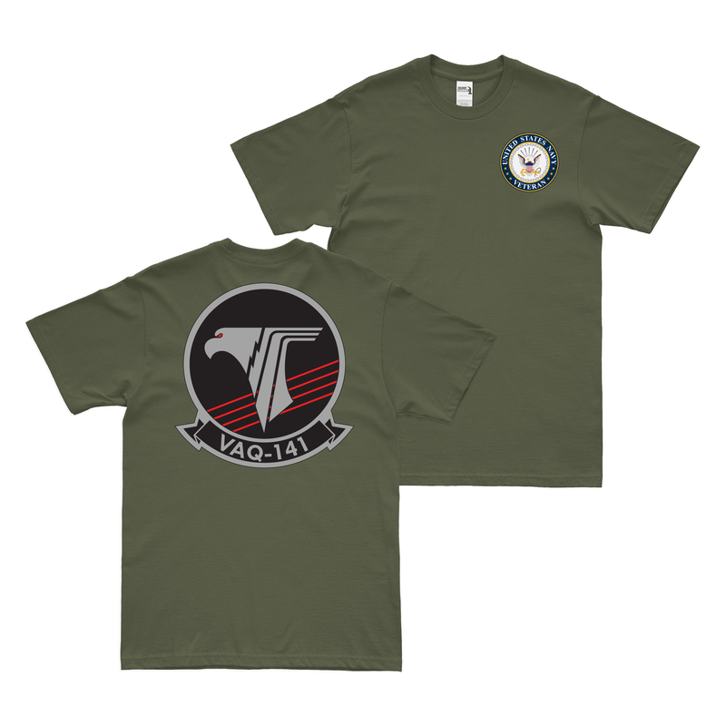 Double-Sided VAQ-141 U.S. Navy Veteran T-Shirt