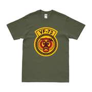 U.S. Navy Fighter Squadron 73 (VF-73) T-Shirt Tactically Acquired Military Green Clean Small