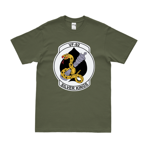 U.S. Navy Fighter Squadron 92 (VF-92) T-Shirt Tactically Acquired Military Green Clean Small